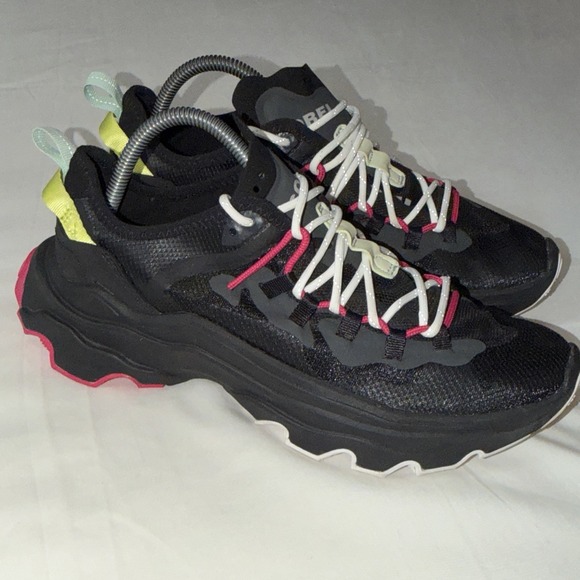 Sorel Sneakers Women 9.5 Black Sorel Kinetic Breakthru Tech Lace Athletic NL4827 - Picture 15 of 16